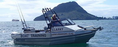 Boat training in Tauranga Harbour