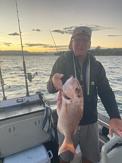 Tony Breeds with a nice harbour fish.