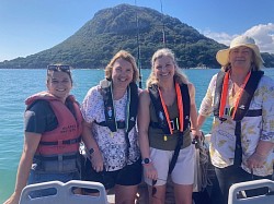 A fun day out on the water with a pizza lunch at Omokoroa wharf!